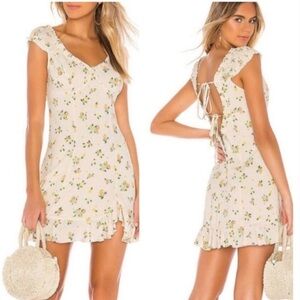Free People Like A Lady Mini Dress in Cactus Flower Combo S NWT